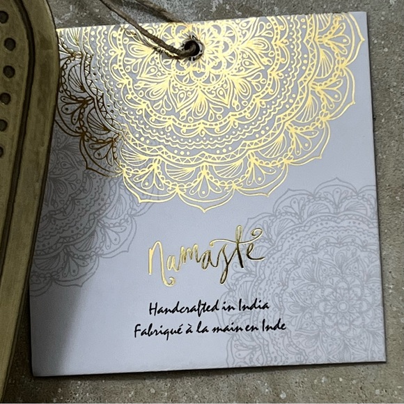 BOHO HAMSA HAND Metal Decorative Tray Catchall Fruit Tray Handcrafted in India - Picture 11 of 17